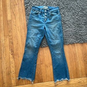 Madewell Cali Demi Boot Jeans Blue Size 25